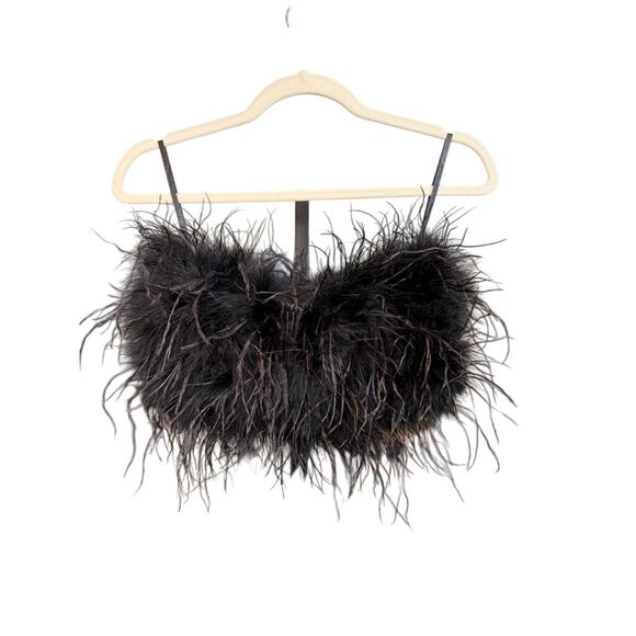 $295 Lamarque Zaina Feather Boustier Small - Picture 5 of 8